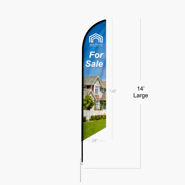 Feather Angled Flag (Large)